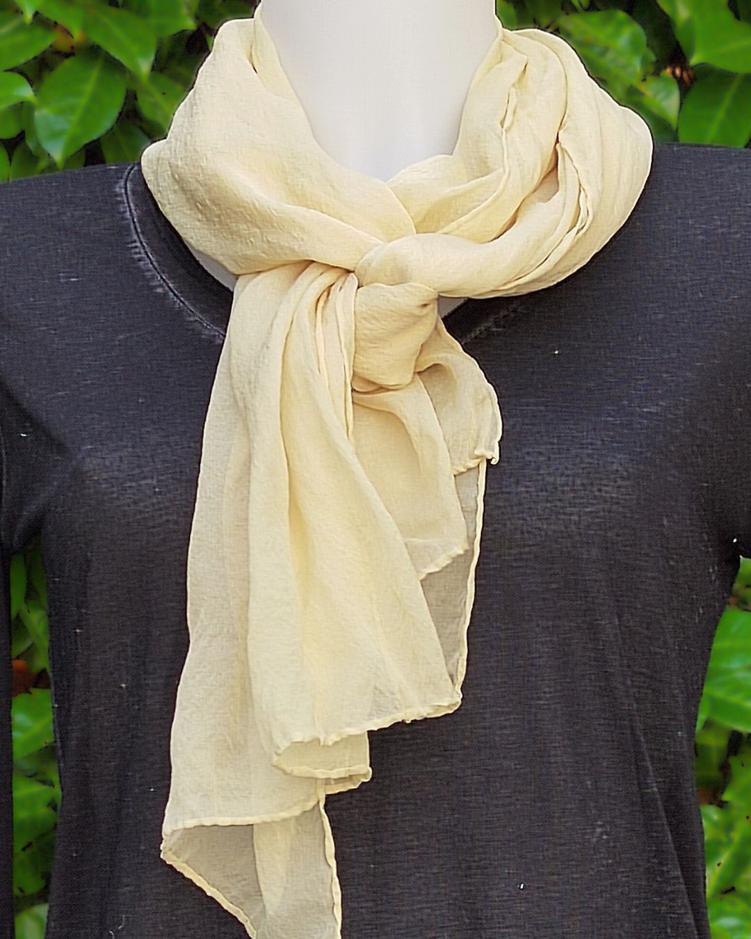 Foulard En Mousseline De Soie Pour Femme - Écharpe Légère 160x50 Cm, Style élégant Et Polyvalent